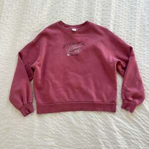 ZARA Girls Sweatshirt XXS/XS Pink “Rocking All Day True Vibes” Rose Graphic W17